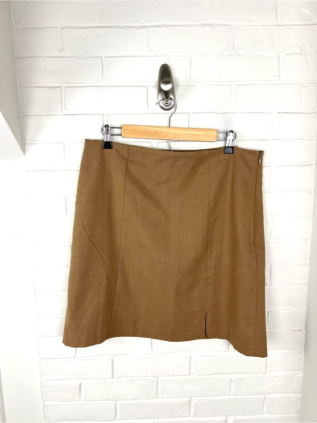 Nwt Loft Classic Brown Knit Skirt Size 12